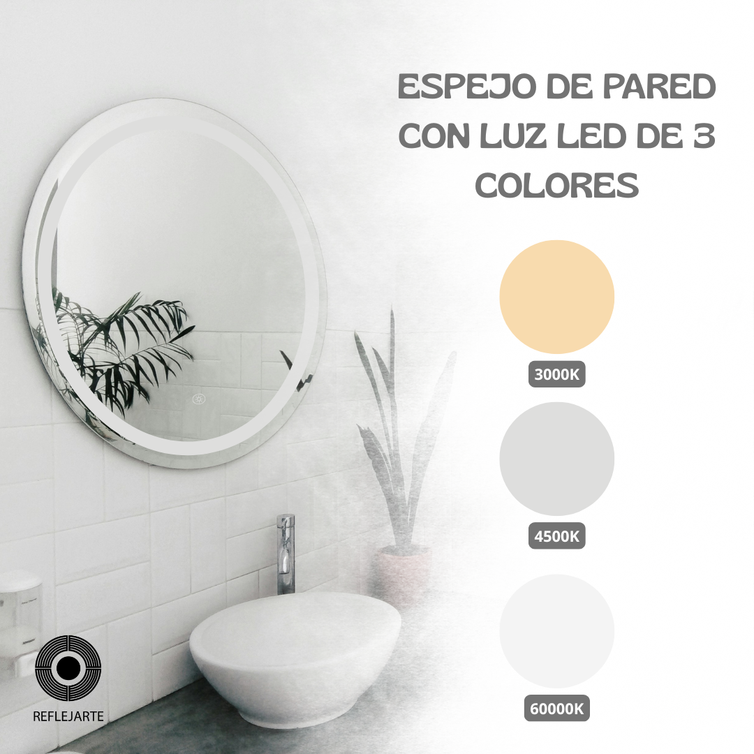 Circular 60 x 60 cm 3 Luces LED