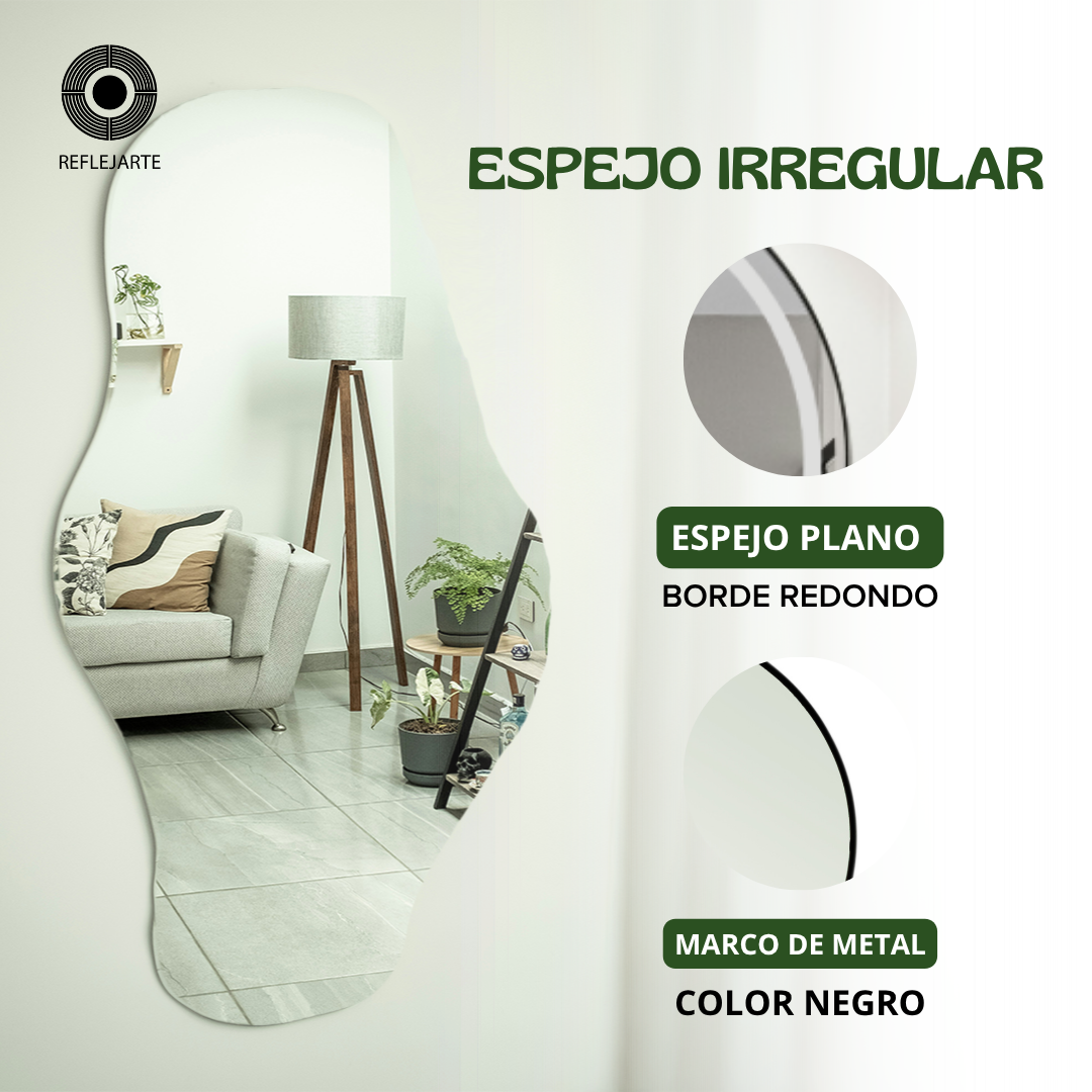 Espejo Irregular 55 x 110 cm