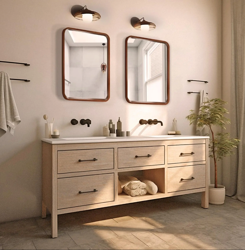 Espejo Marco de madera 60 x 90 cm